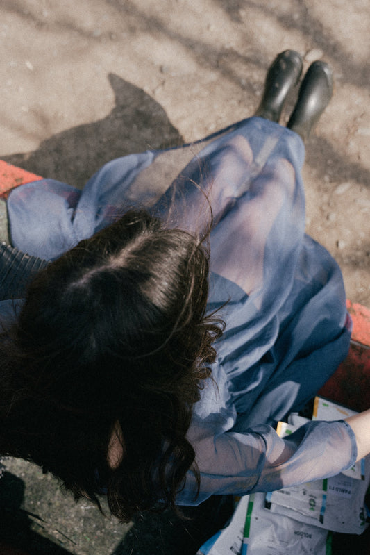 Pigeon blue dress