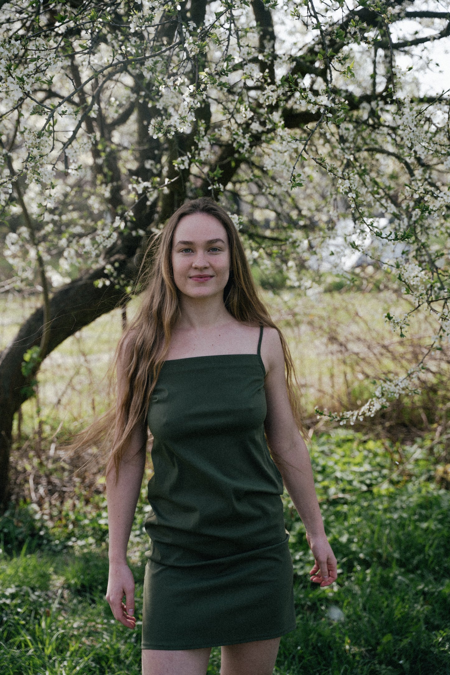 Green Slip Dress