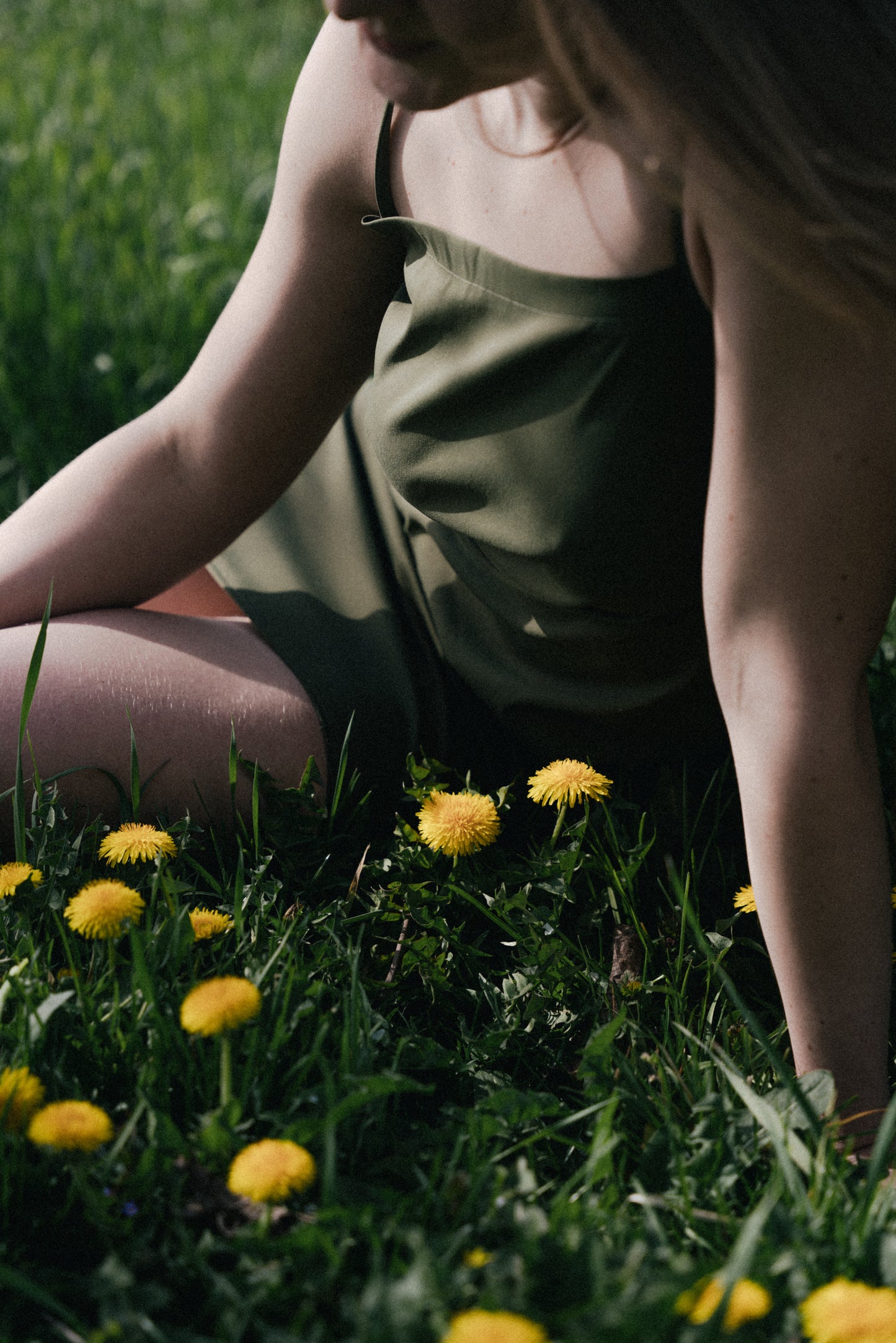 Green Slip Dress